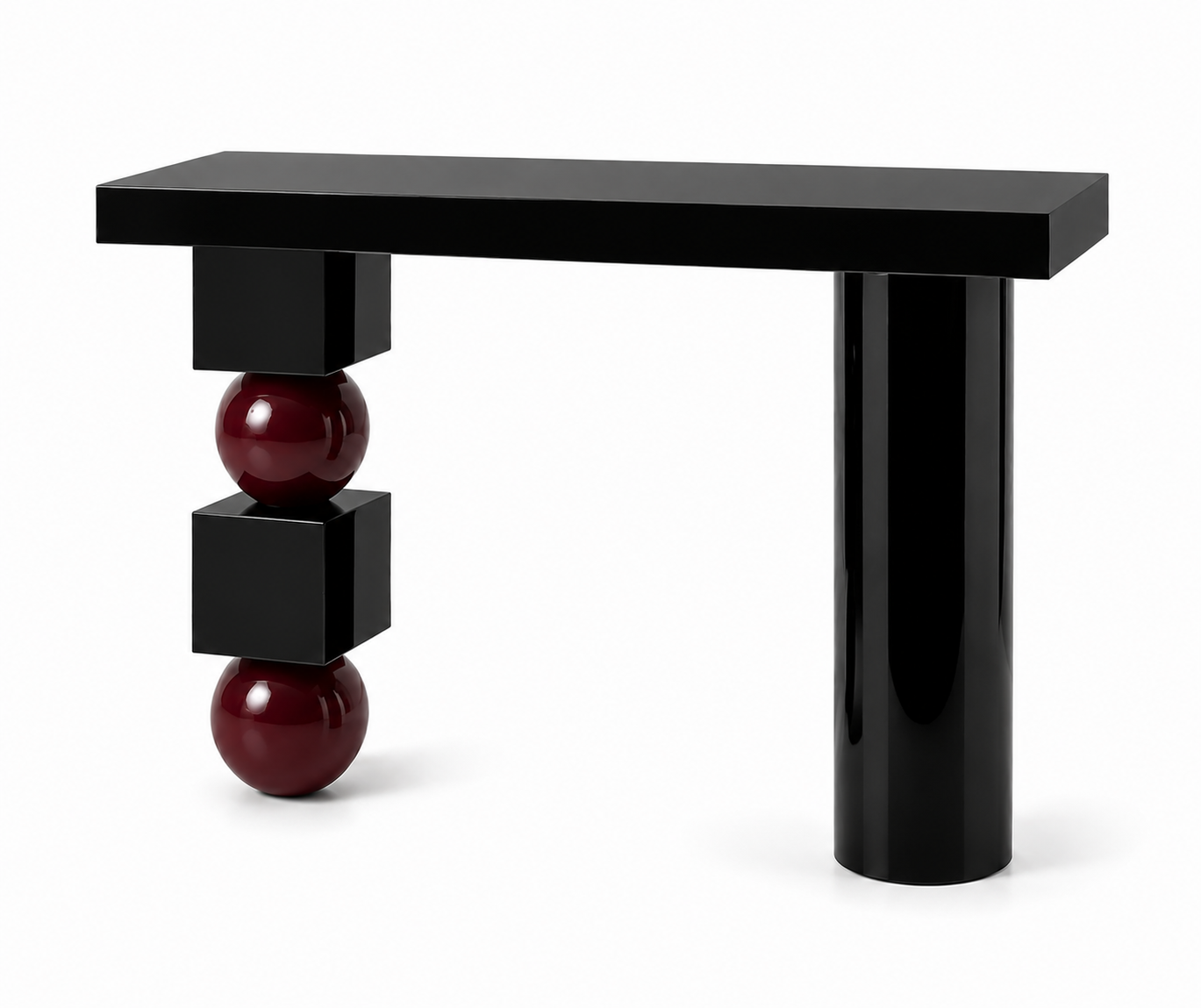 Obsidian Orb Console Table