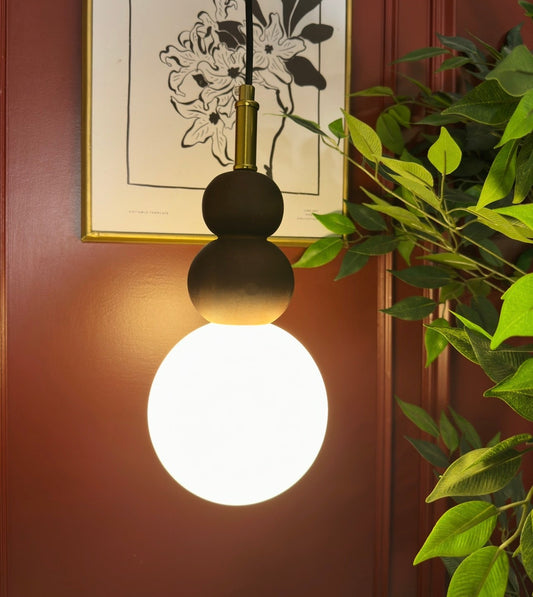 مصباح معلق زجاجي ثلاثي الشكل من موروين