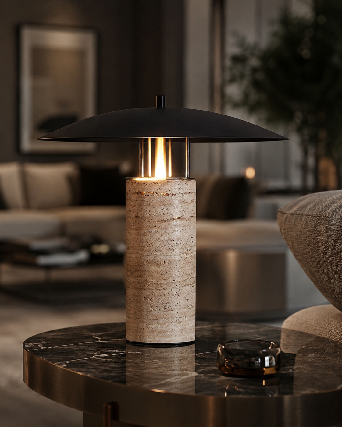 Obsidian G table lamp