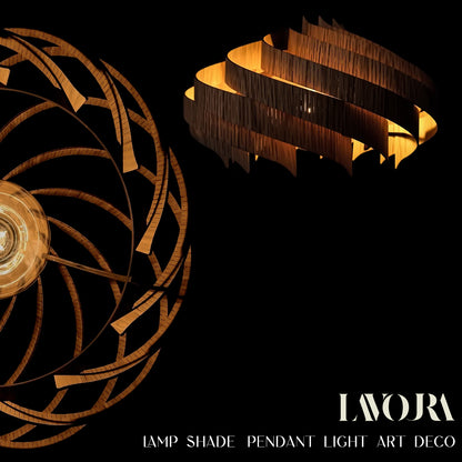 Natural Oak The Majesty    pendant light art deco