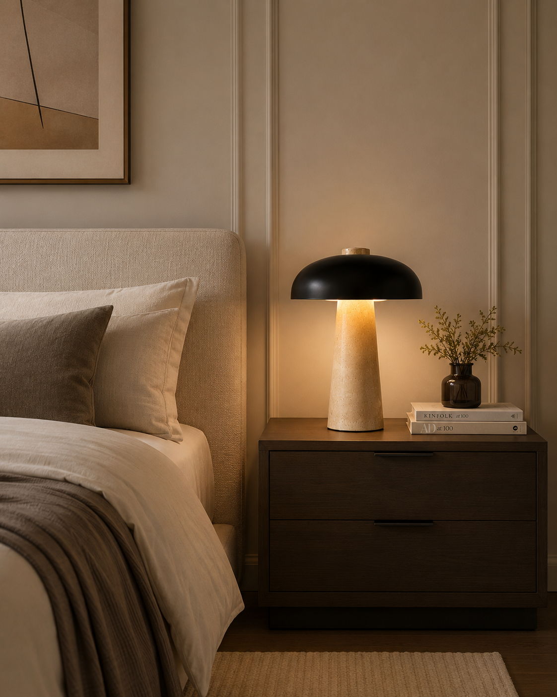 Marble Eclipse Table Lamp