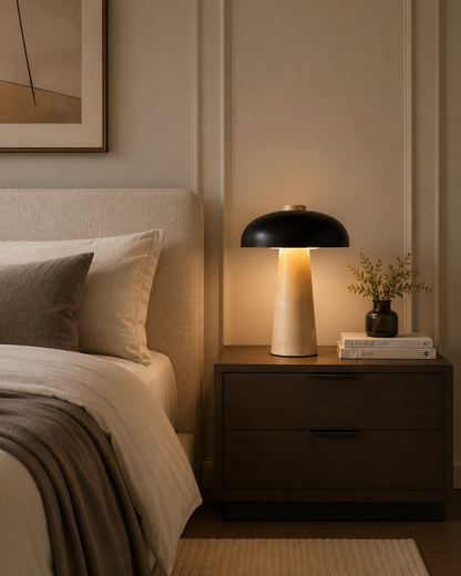 Marble Eclipse Table Lamp