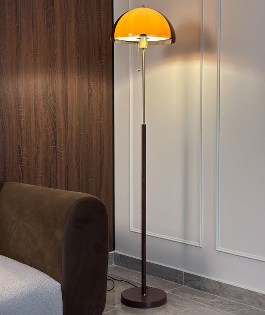Amber Glow Floor Lamp