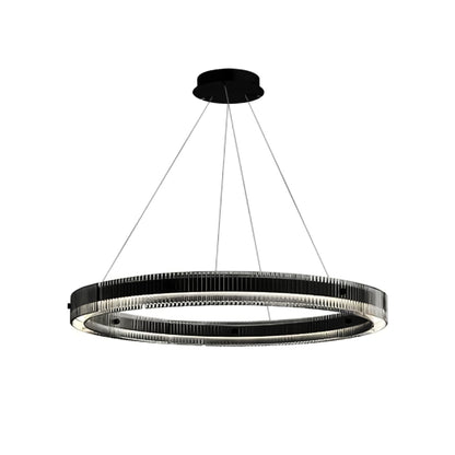 NSXBY LED Italian Ring Glass Chandelier
