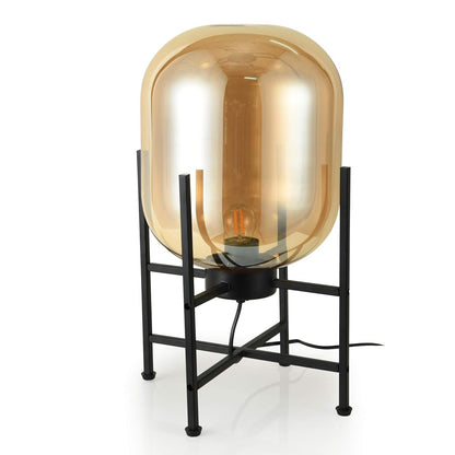 Hdc Desk Table golden Lamp Glass