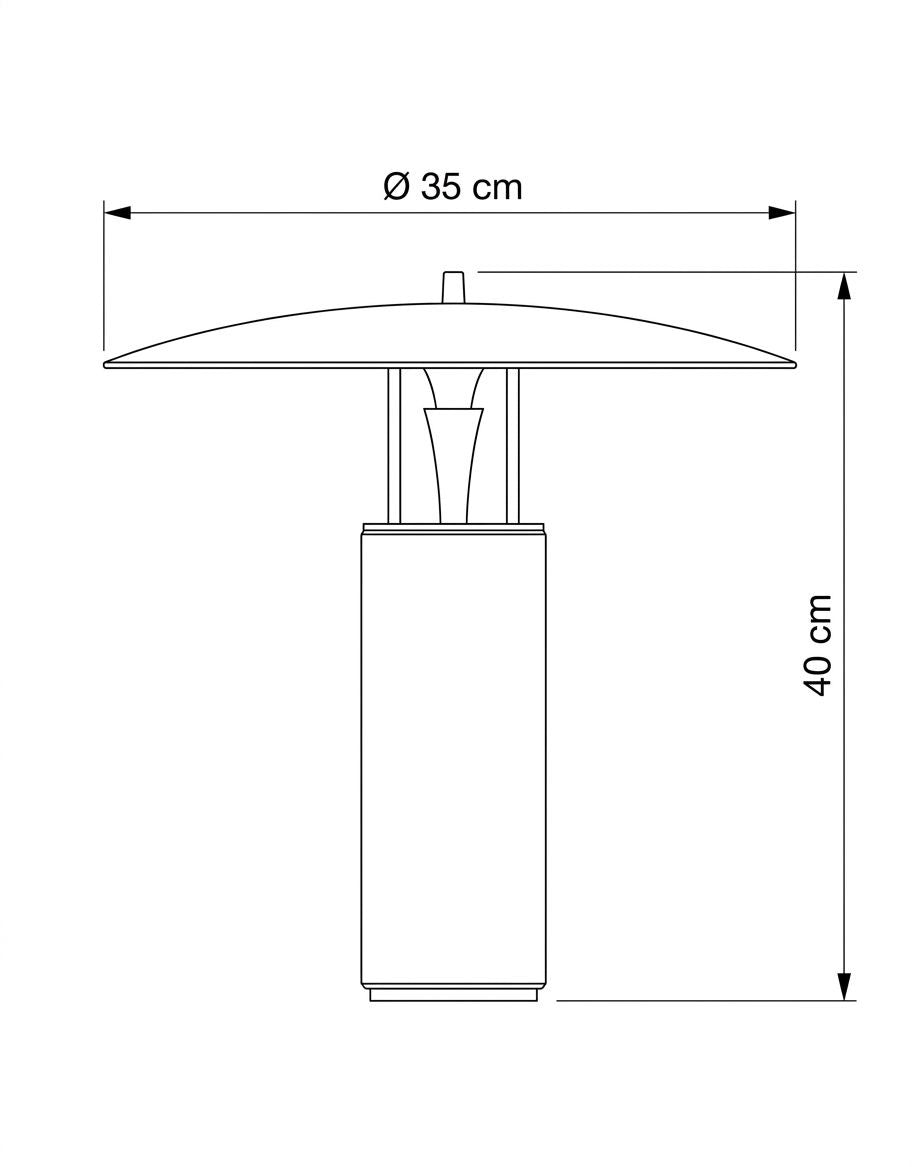 Obsidian G table lamp