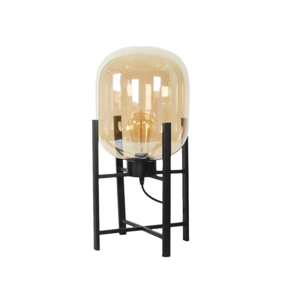 Hdc Desk Table golden Lamp Glass