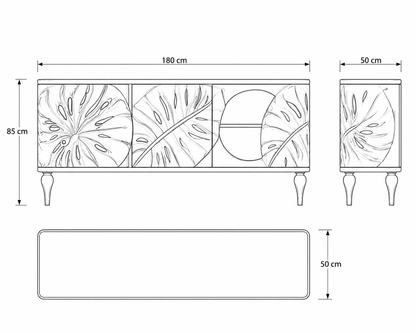 Monstera Bloom Sideboard