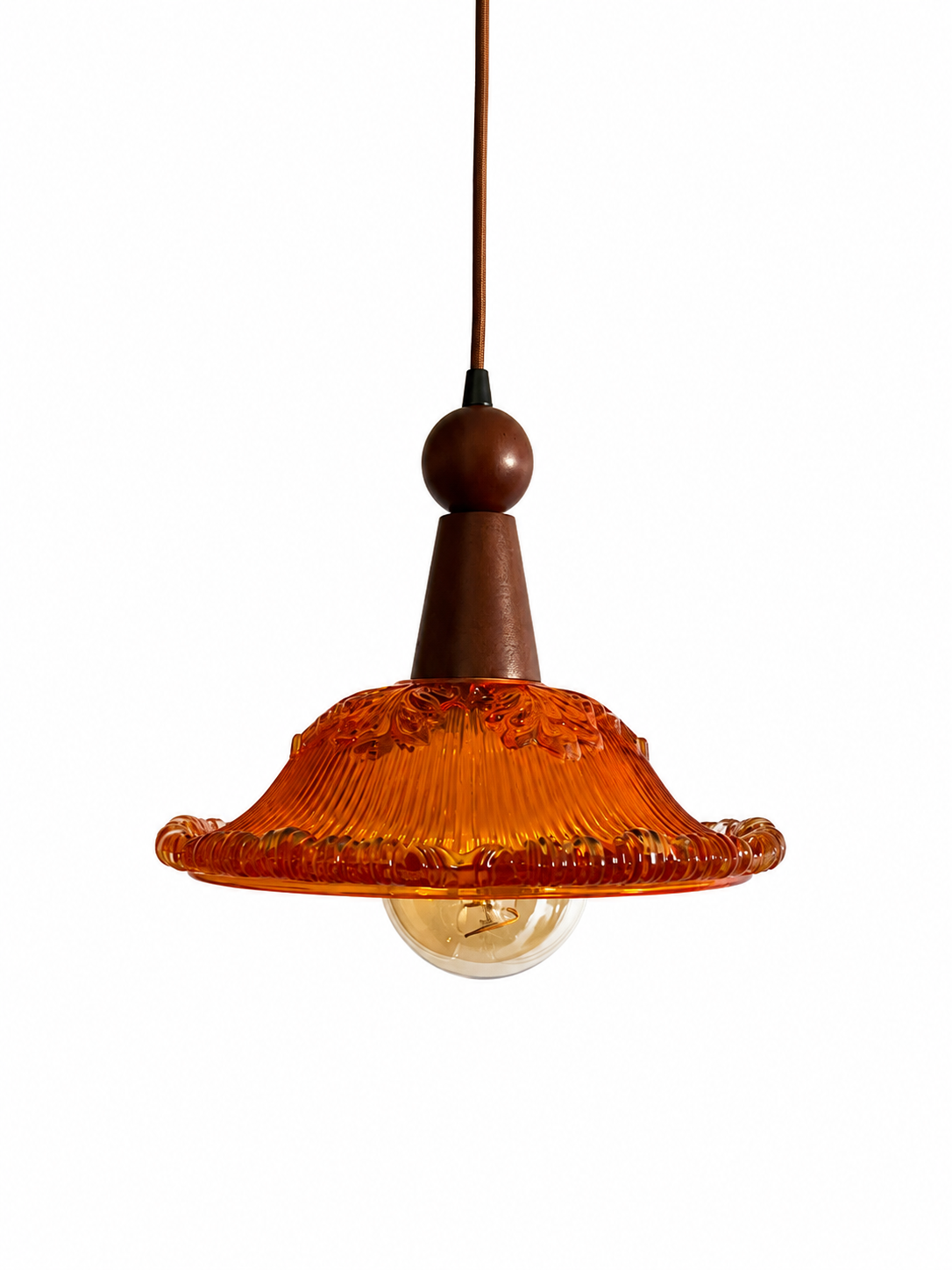 Amber Bloom Pendant Light