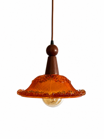 Amber Bloom Pendant Light