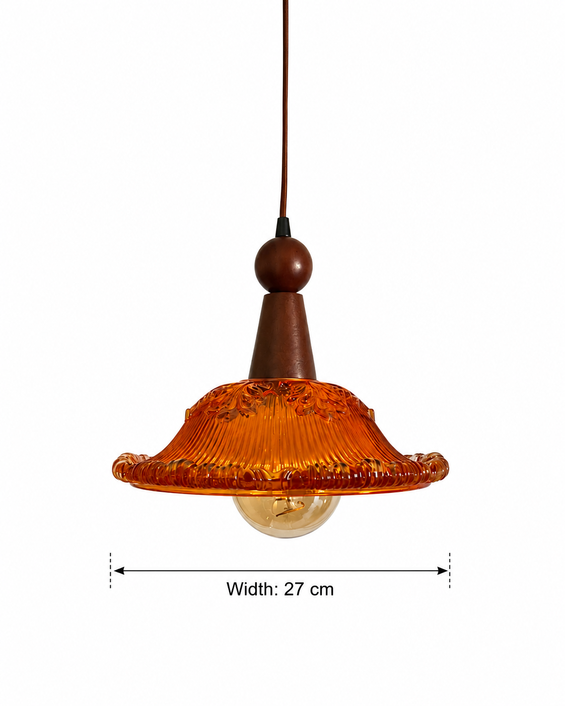Amber Bloom Pendant Light