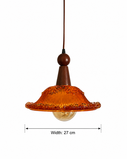 Amber Bloom Pendant Light