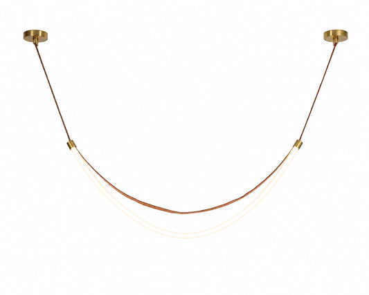 Arc Belt LED Pendant – Brown