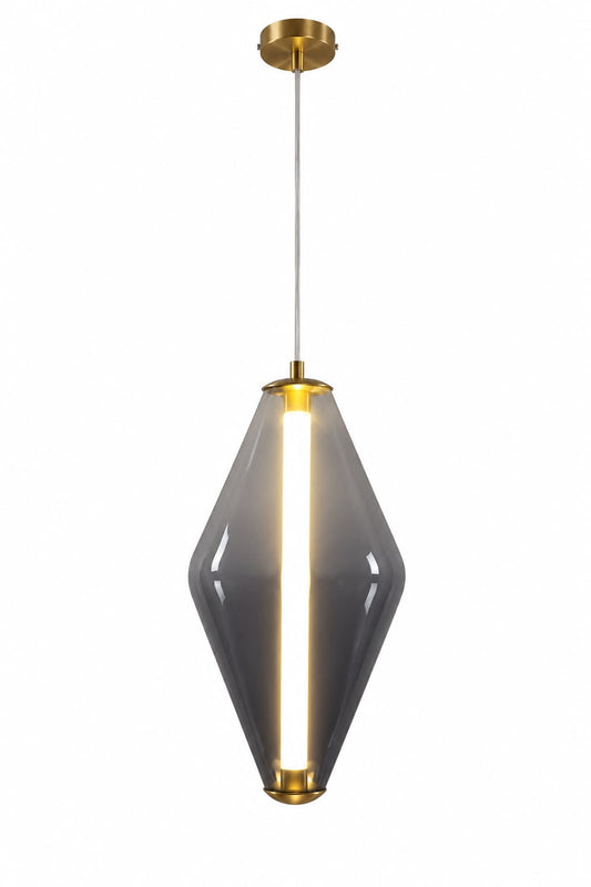 Prism Smoke Glass LED Pendant Light