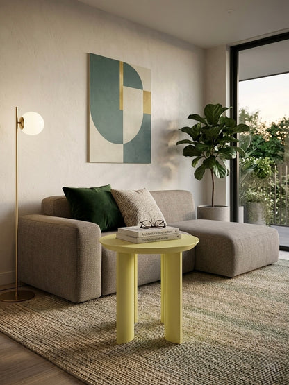 Lime Aura Side Table
