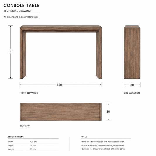Console table