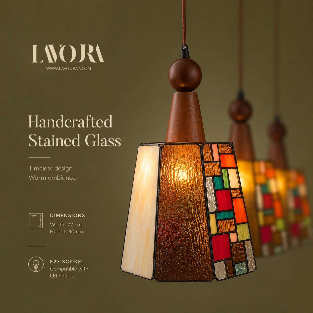 Mondrian pendant light