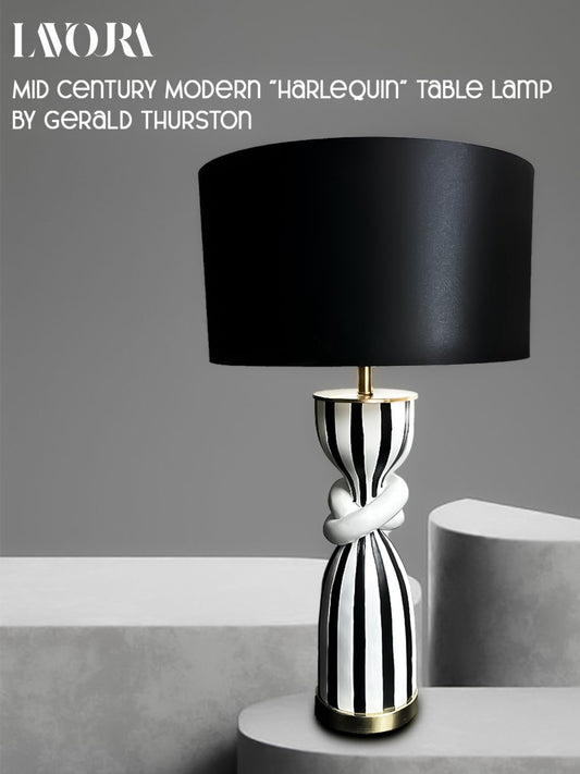 Mid Century Modern "Harlequin" Table Lamp by Gerald Thurston