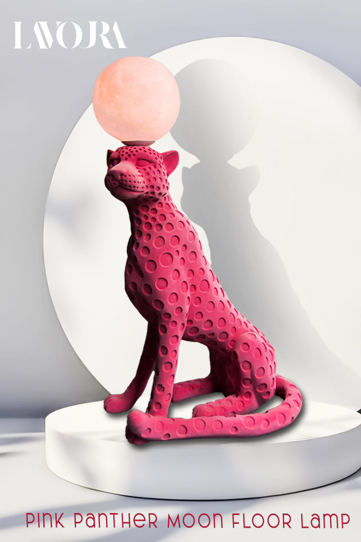 Pink Panther Moon floor lamp